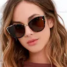 Солнцезащитные очки кошачий глаз женские, роскошные модные брендовые дизайнерские модные пикантные солнечные очки