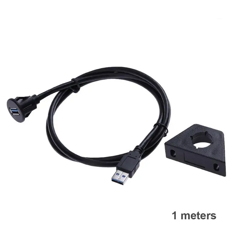1 м/3 3 фута USB3.0 A Male to Female Black Single Port Flush Mount автомобильный Удлинительный кабель для