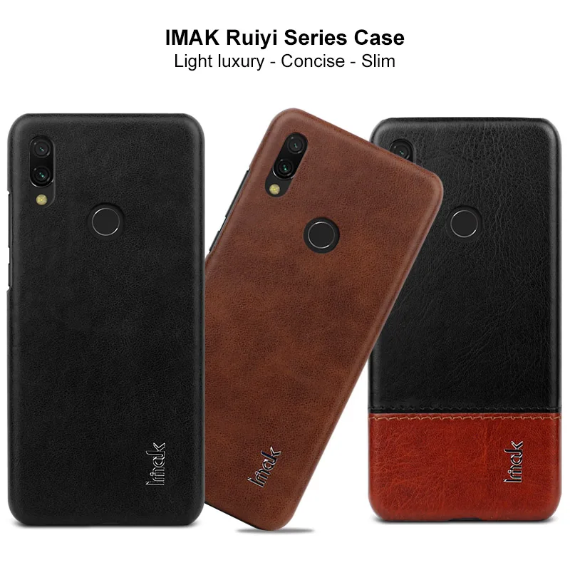 Для Redmi7 чехол Xiaomi Redmi Note 7 Чехол IMAK кожа элегантная задняя крышка для Funda Redmi 7 Чехол Redmi note7 Note 7 Pro 7s 7 S