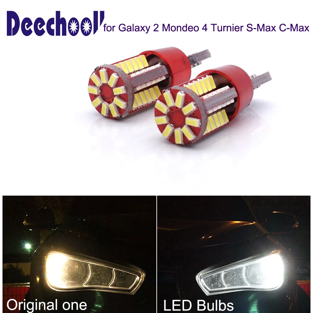 Автомобильные светодиодные лампы deechooll 2 шт. для Ford Galaxy Mondeo 4 Turnier S Max C T10 6 Вт 57SMD