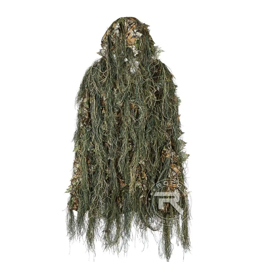 Гибридный Лесной Камуфляж Ghillie костюм светильник вес охотничий костюм, голос тихий, 3D ghillie Костюмы