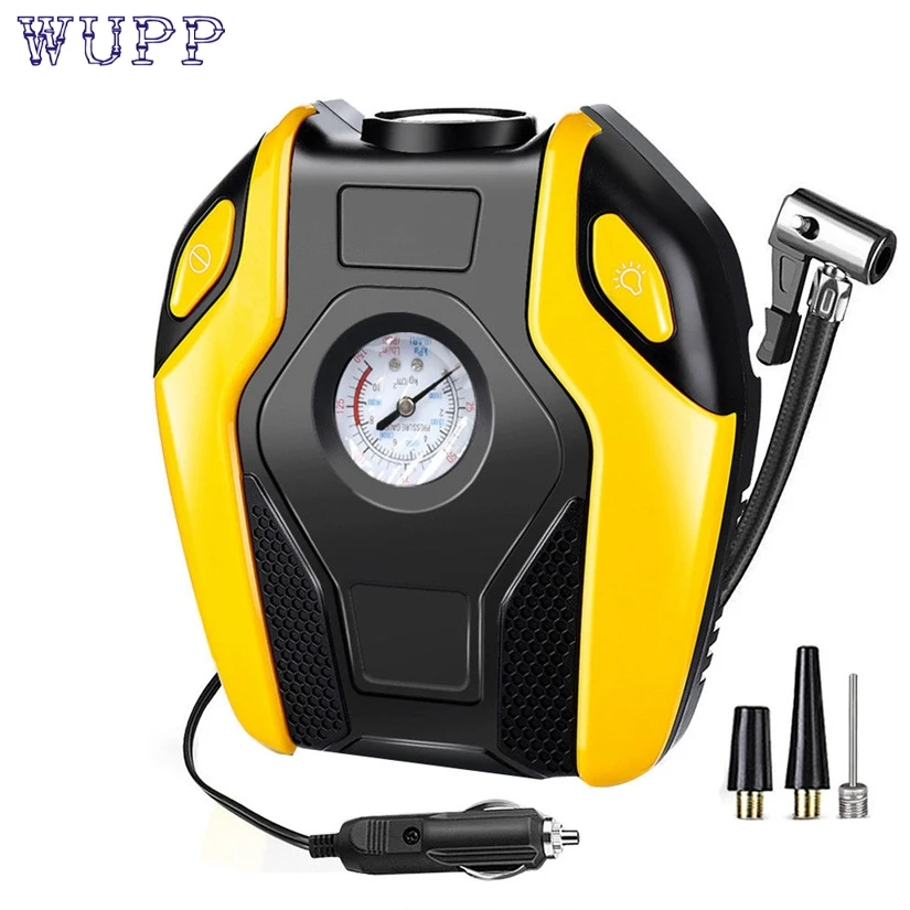 WUPP Portable Car Auto Electric Air Compressor Tire Inflator Pump with 3m Long Extended Power Cord Cigarette Lighter Plug J | Автомобили и