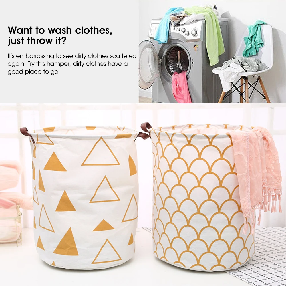 Корзина для белья большой размер ведро хранения льняная ткань корзина грязной