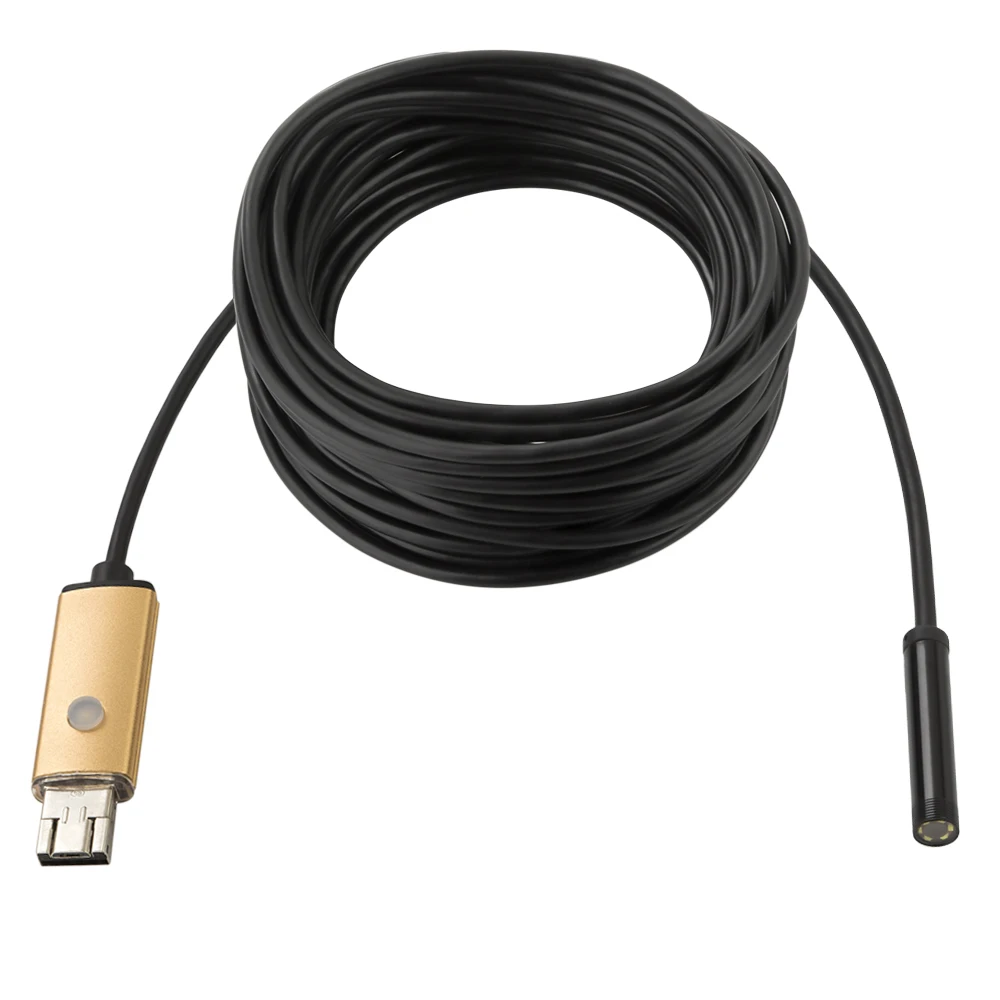 Эндоскоп для телефона Android Водонепроницаемый Бороскоп микро USB инспекционная