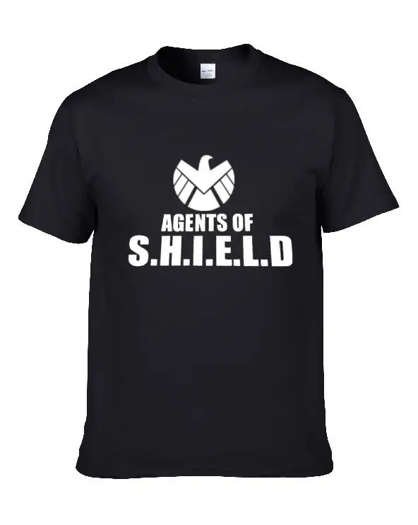 Агенты Marvel s.h.i.e.l. D. Футболка со щитом мужские хлопковые футболки футболка фильм