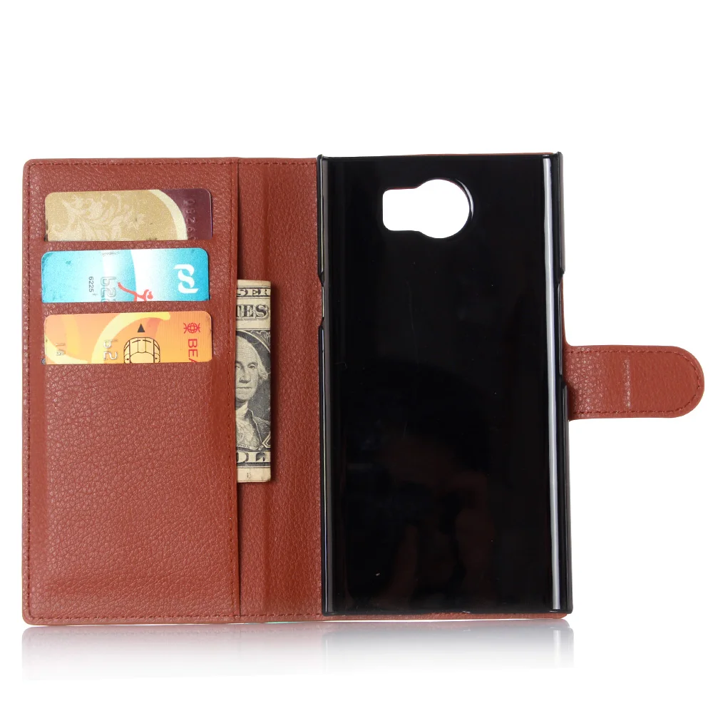 Брендовый чехол Cyboris в виде книжки с подставкой и держателем для карт кожаный