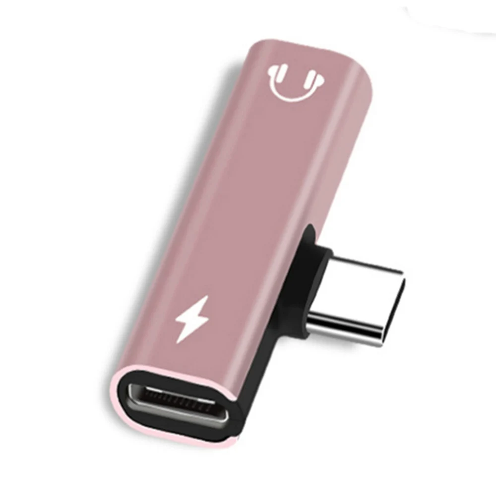 2 в 1 Тип C до 3 5 мм разъем для наушников зарядный конвертер USB Type аудио адаптер