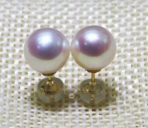 

EXCELLENT 7-8MM AAA+++ WHITE AKOYA PEARL EARRING 18K gold