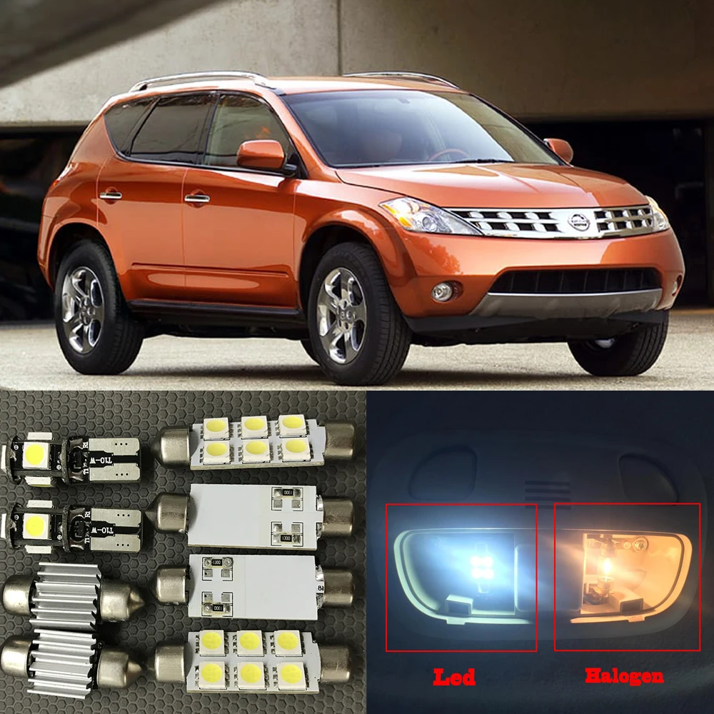 13 шт. белые Автомобильные светодиодные лампочки комплект внутренней упаковки