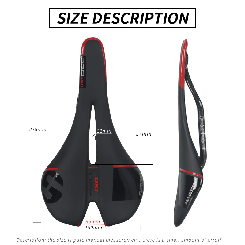 Toseek новый дизайн легкий mtb дорожный велосипед седло полностью карбоновое сиденье