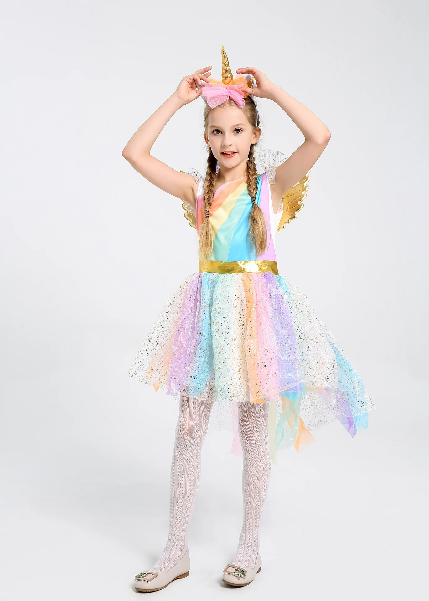 Disney Frozen Fancy Dress for Girls Unicorn Party up Kids Dresses Princess Halloween Carnival Costume Wear | Детская одежда и