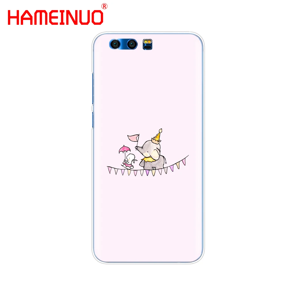 HAMEINUO Cartoon cute elephant and rabbit Cover phone Case for Huawei Honor 10 V10 4A 5A 6A 7A 6C 6X 7X 8 9 LITE | Мобильные