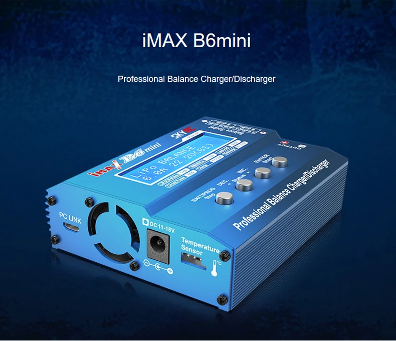 SKYRC Imax B6 Мини Профессиональный аккумулятор баланс зарядное устройство Dis зарядное устройство Многофункциональный для RC вертолет Дрон зарядка