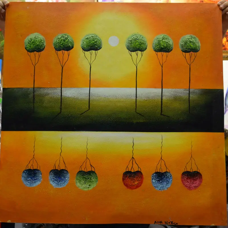 

Oil Painting canvas Hand painted Abstract Landscape Wall art Picture for living room Paintings Canvas Modern Home decor #950