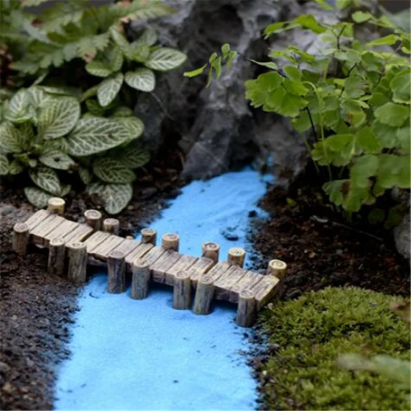 2 PCS Water Corridor Harbour Bridge Miniature Fairy Garden Home Houses Decoration Mini Craft Micro Landscaping Decor DIY | Дом и сад