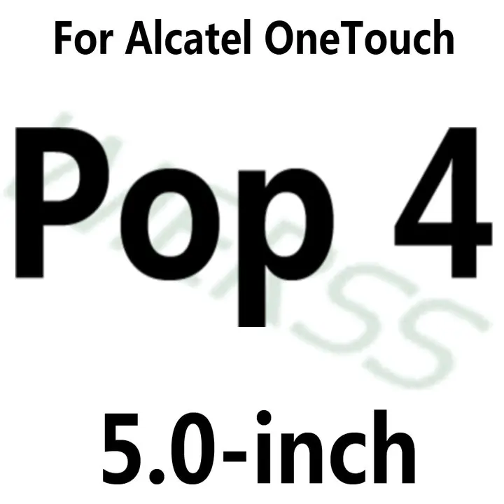 alcatel Pop 4 Закаленное Стекло Экран Защитная пленка для Alcatel One Touch Pop 2 3 4 4+ 4S S7/Pixi 3 4 3,5 4,0 4,5 5 5,0 5,5 6 6,0/первый - Цвет: alcatel Pop 4