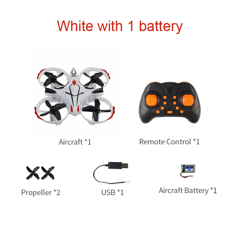 White with 1 battery JJRC H56 TaiChi Мини RC Квадрокоптер инфракрасный зондирующий пульт дистанционного управления Дрон RTF удержание высоты обновление VS H36 H52 игрушки - Цвет: White with 1 battery