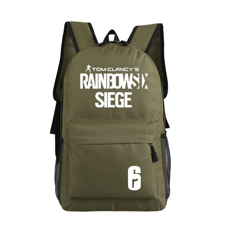 Игровой рюкзак Tom Clancy's Rainbow Six Siege, мужской военный рюкзак, унисекс, школьные сумки для студентов, брезентовый Рюкзак для ноутбука, рюкзак для путешествий