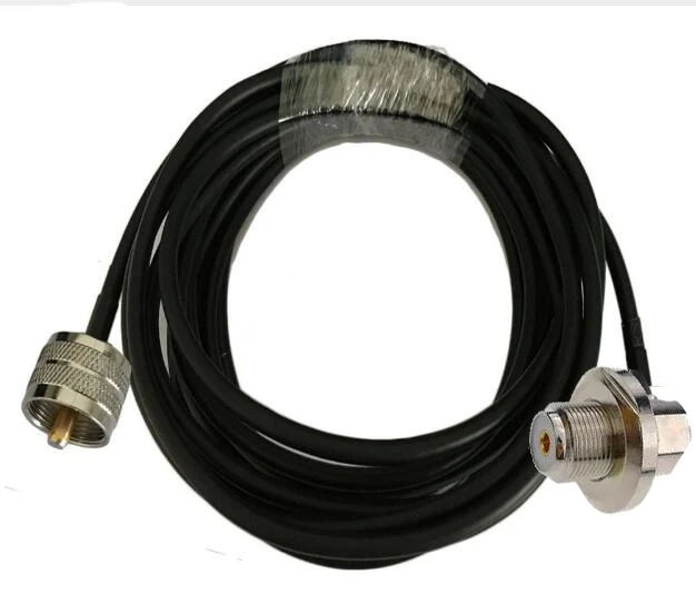 UHF PL259 штырьковый к SO239 гнездовой RG58 для автомобиля мобильное радио антенный