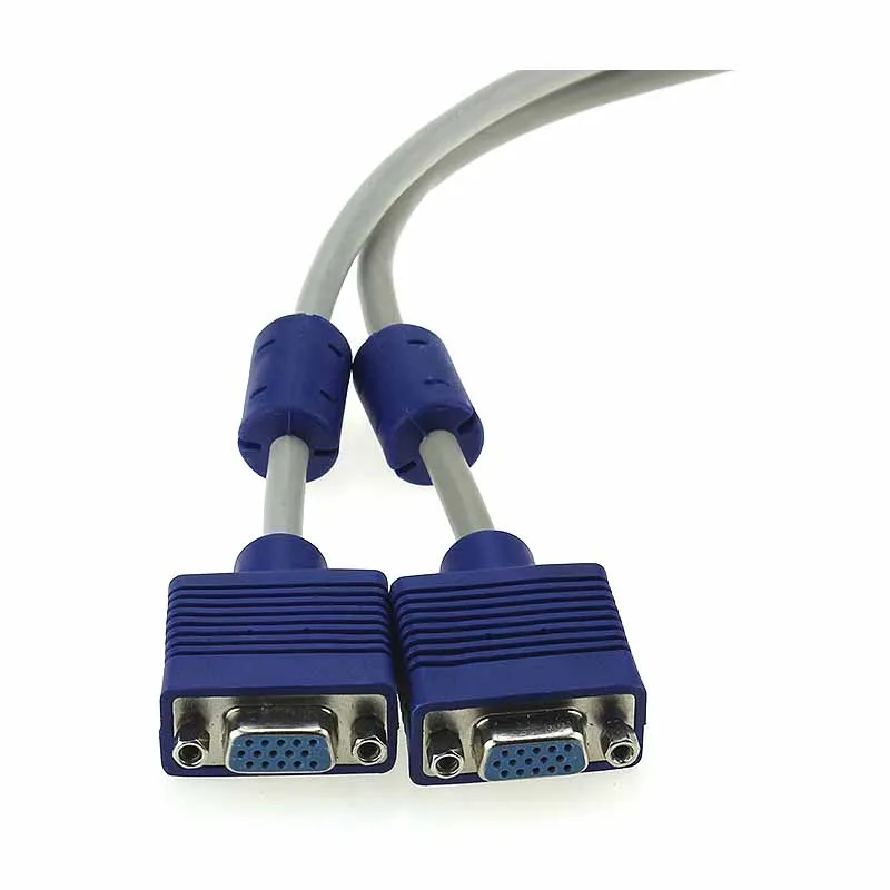 1 компьютер в два 2 монитора кабель видео Y сплиттер 15 Pin порты VGA|Игры с монетами| |