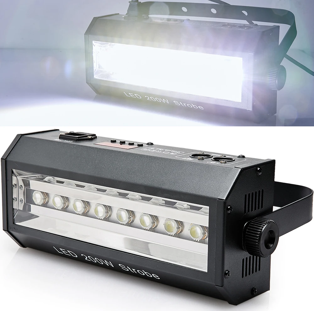 Новинка DMX Звуковое управление 8 светодиодов Стробоскопическая Лампа для