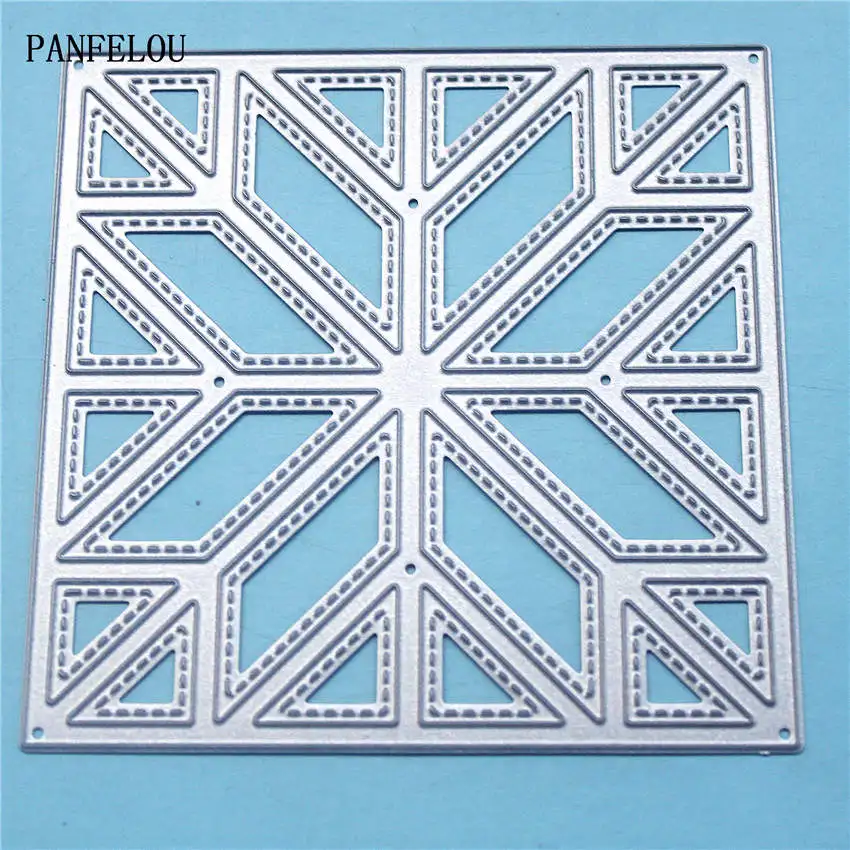 100x100mm PANFELOU Металлический Набор для шитья, бумажные высечки для скрапбукинга/DIY, рождественская Свадьба, Хэллоуин, поздравительные открытки - Цвет: 100x100mm