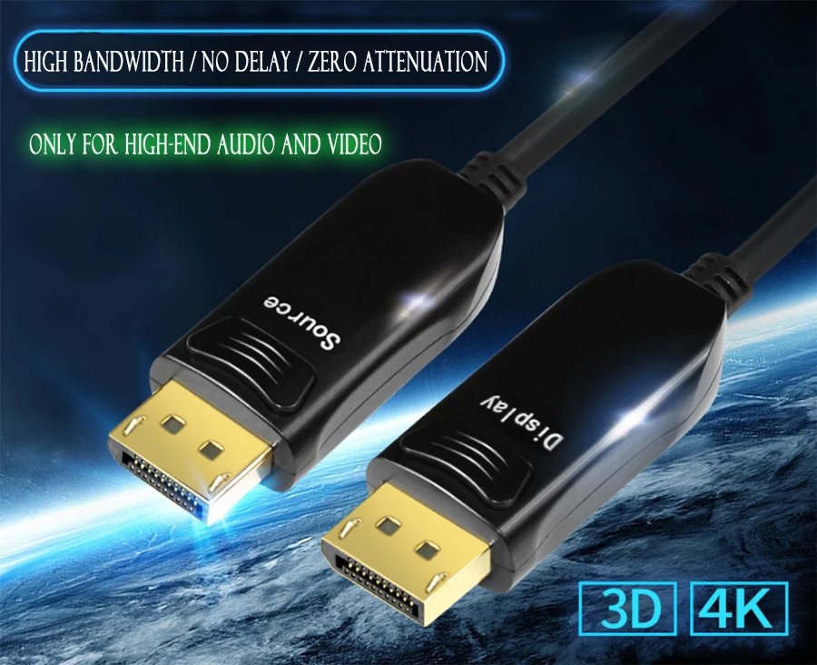 Волоконно оптический кабель displayPort DP к с поддержкой 32 Гбит/с высокоскоростной 8k @