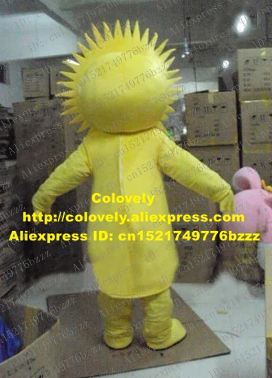 Маскарадный костюм папа умное желтое солнце маскарадный Mascotte Sunshine для взрослых с