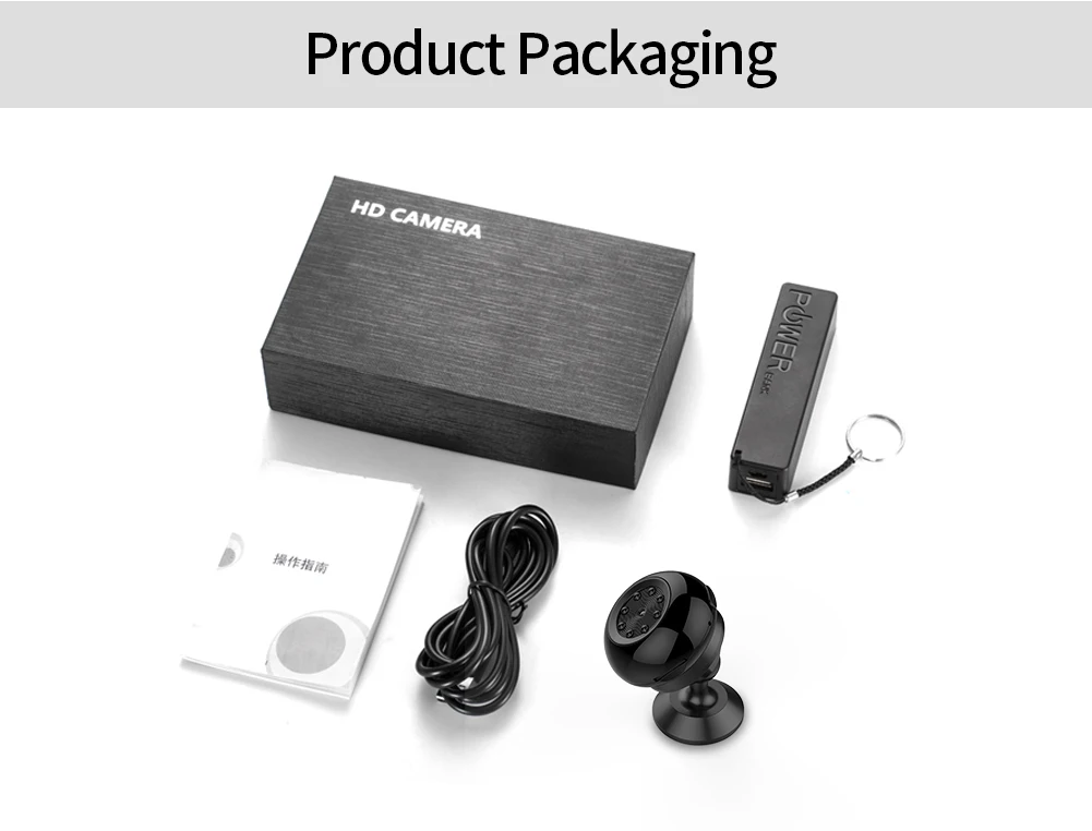 Миниатюрная Wi Fi камера HD Micro DV беспроводная скрытая IP для домашней безопасности