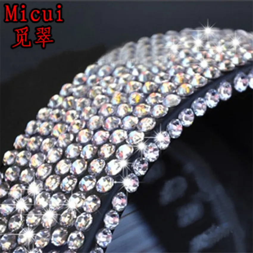 Стразы Micui для одежды прозрачные стразы с горячей фиксацией железные высокое