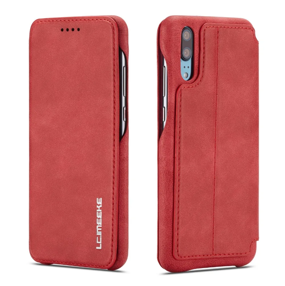 Чехол для HuaWei P20 P20 lite P20 pro Nova 3e с отделениями для карт, откидной кожаный чехол-бумажник