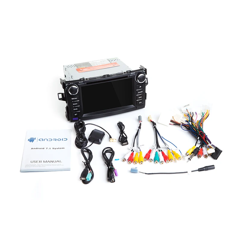 Автомобильный DVD-плеер IPS 2 din Android 10 для TOYOTA AURIS Altis COROLLA 2012 2013 GPS Радио Навигация