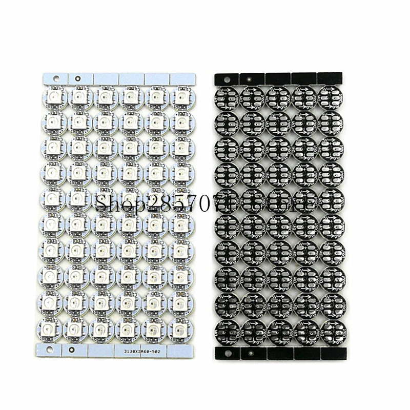 10 ~ 100 шт. WS2812B SMD 5050 RGB светодиодный ные чипы 5 в с белым/черным радиатором печатной