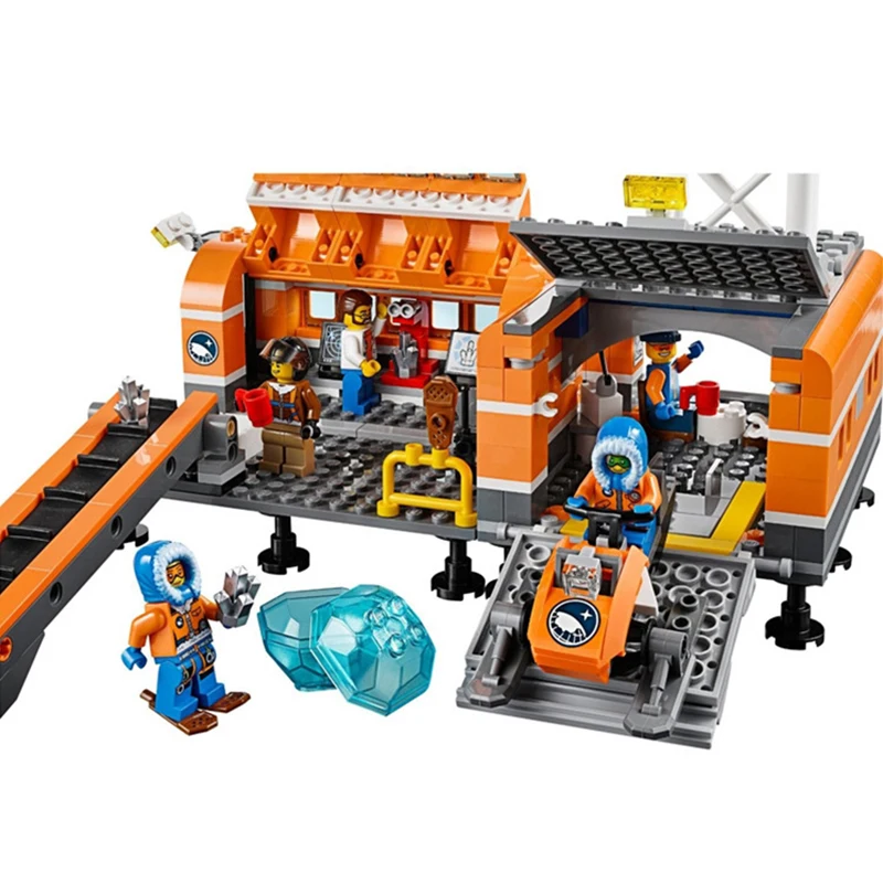 Zhenwei 10442 Arctic Base Camp Helicrane строительные блоки кирпичи игрушки для детей 60036 фигурки
