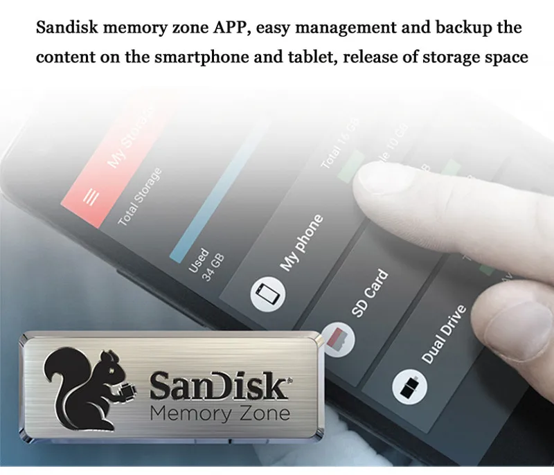 SanDisk USB флеш-накопитель 64 ГБ 32 ГБ 16 ГБ двойной OTG флеш-накопитель cle Usb 3,0 флеш-накопитель внешний накопитель Минимальный флеш-накопитель