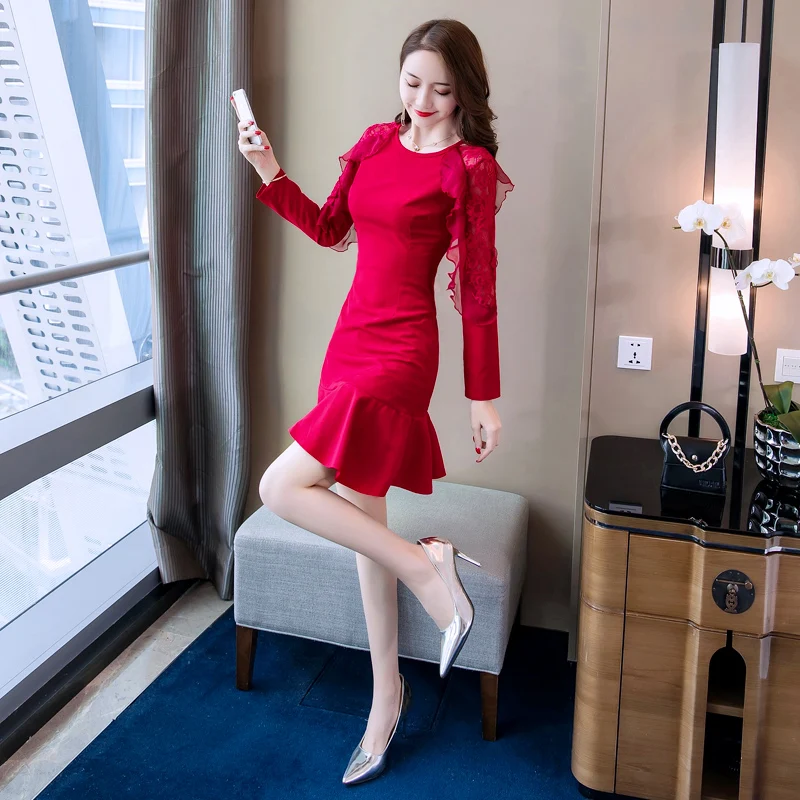 Zuolunouba осень зима новый сексуальный ночной клуб для женщин Cheongsam дизайн чувство