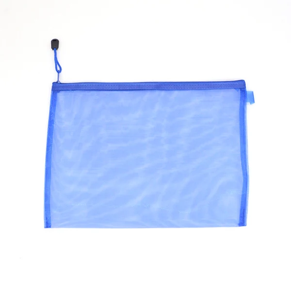 Big blue A4 Сетчатый Чехол для карандашей Lapices Papeleria Etui Pennen Прозрачный чехол для карандашей школьный чехол для карандашей - Цвет: Big blue A4