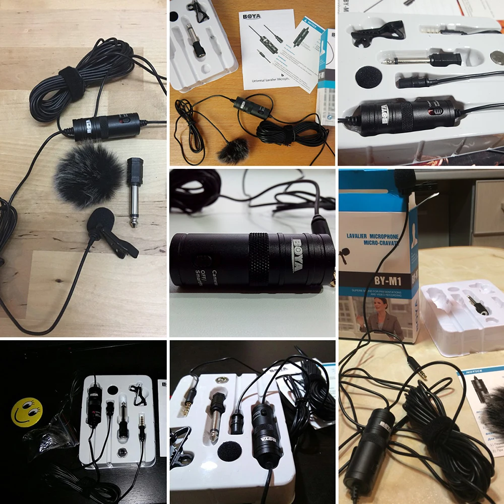 BOYA Петличный Всенаправленный Конденсаторный Микрофон Записи для iPhone DSLR