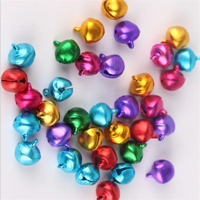 

50 PCS DIY Party Accessories Jewelry Jingle Bells (Color: Christmas Multicolor) Decoration Essential