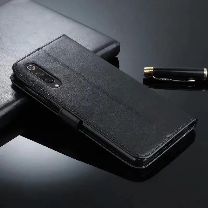 Кожаный чехол бумажник для xiaomi mi 9 8 se 6 A2 Lite 6x A1 Play mi9 mi8 на Redmi Pro 6A Note 7 5 5A Plus Prime 4 4X Note5
