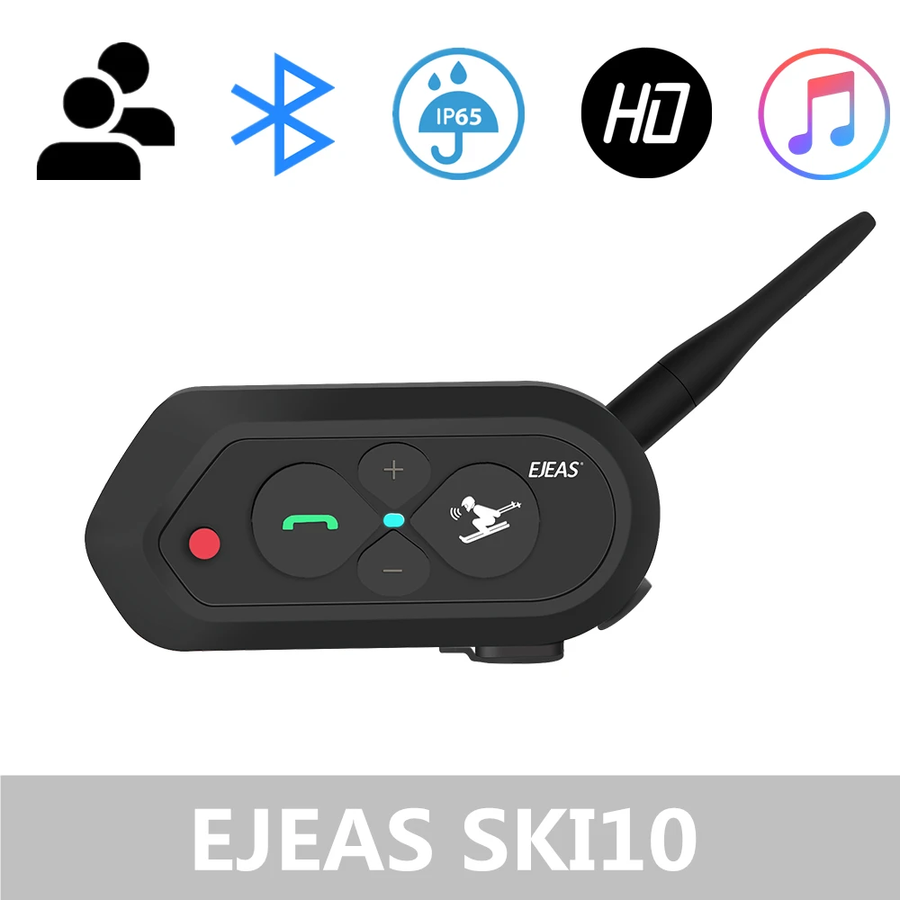 EJEAS SKI10 1200 м Bluetooth горнолыжный шлем гарнитура для внутренней телефонной связи с