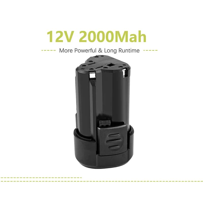 Batcool 2 Pack 12V аккумулятор для Rockwell RW9300 RW9400 2000mAh литий-ионный Tech Li-ion беспроводной