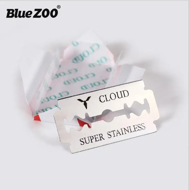 

10pcs Stainless Steel Classic Safety Razor Blade Double Edge Shaver Beard Hair Shaving Blades For Men Barber Blade