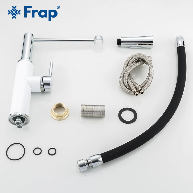 frap kitchen faucet 2 function spout kitchen mixer faucet pull out water taps cold and hot water sink faucet grifo cocina free global shipping
