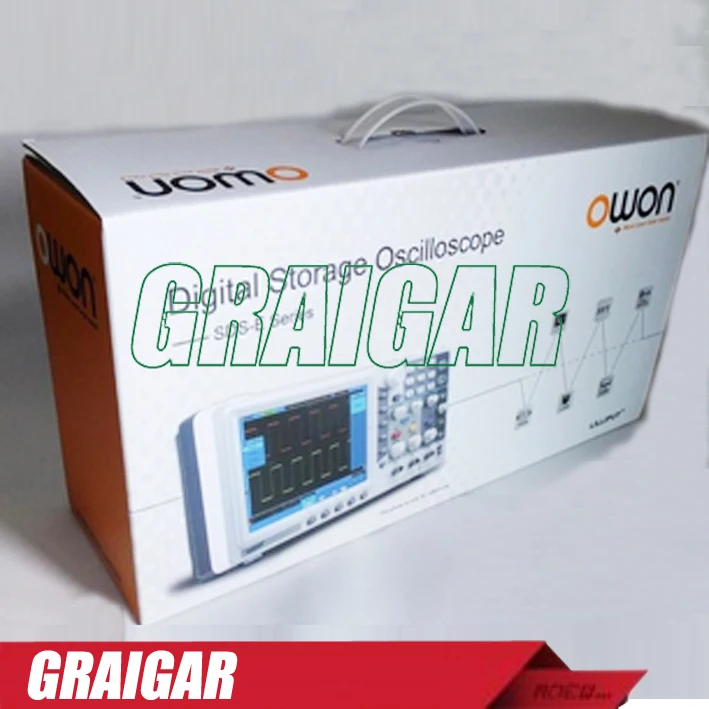SDS8102V OWON 8 &quotЖК-дисплей Глубокая память Двойные каналы цифровой осциллограф 100