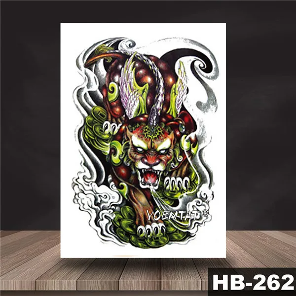 Demon devil, водостойкая временная татуировка, наклейка, японская Prajna, святая вспышка, татуировки, боди-арт, рука, поддельные татуировки - Цвет: 09