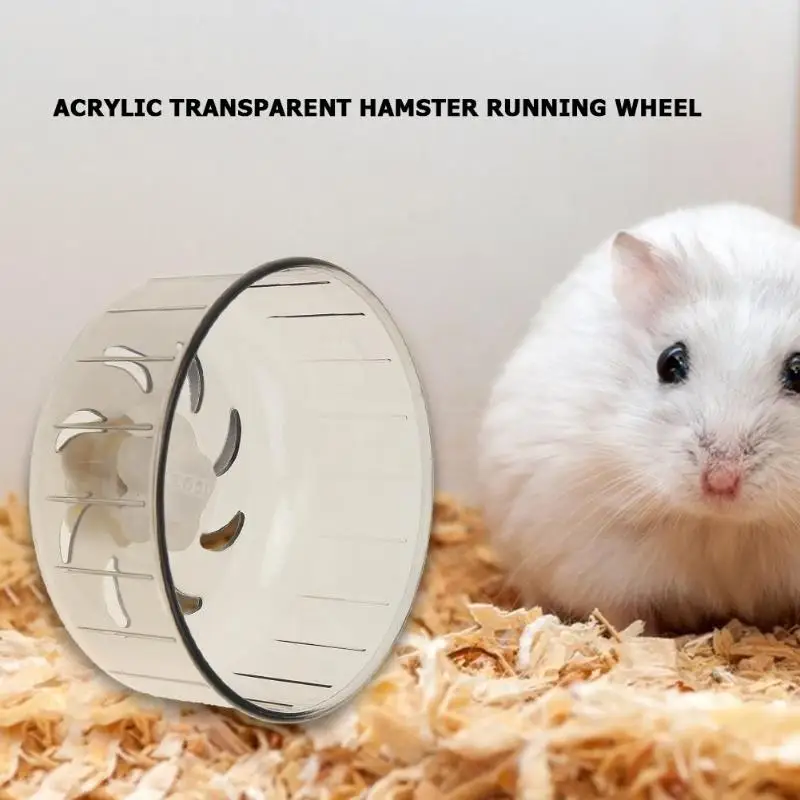 Hamster Running Wheels Transparent Hamster Wheel Running Jogging Treadmill Silent Small Pet Supplies