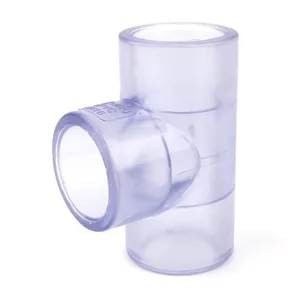 Прозрачный тройник из ПВХ, соединитель для аквариума, садового орошения, соединитель для водопроводной трубы, 1 шт., внутренний диаметр 20 мм
