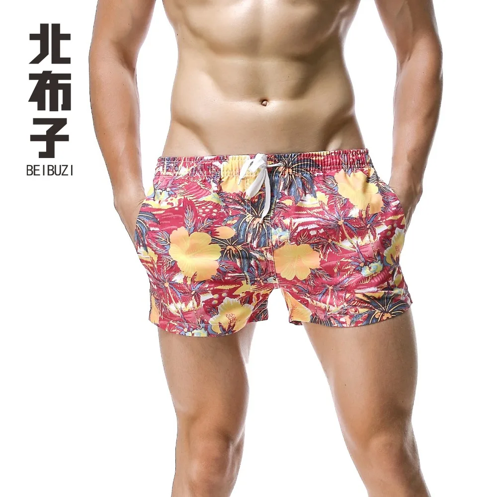 NEW Casual Summer Quick Drying Men's Beach Short Surfing Board Shorts Print Sportswear Breathable Pants - 3 Colors Choice | Мужская