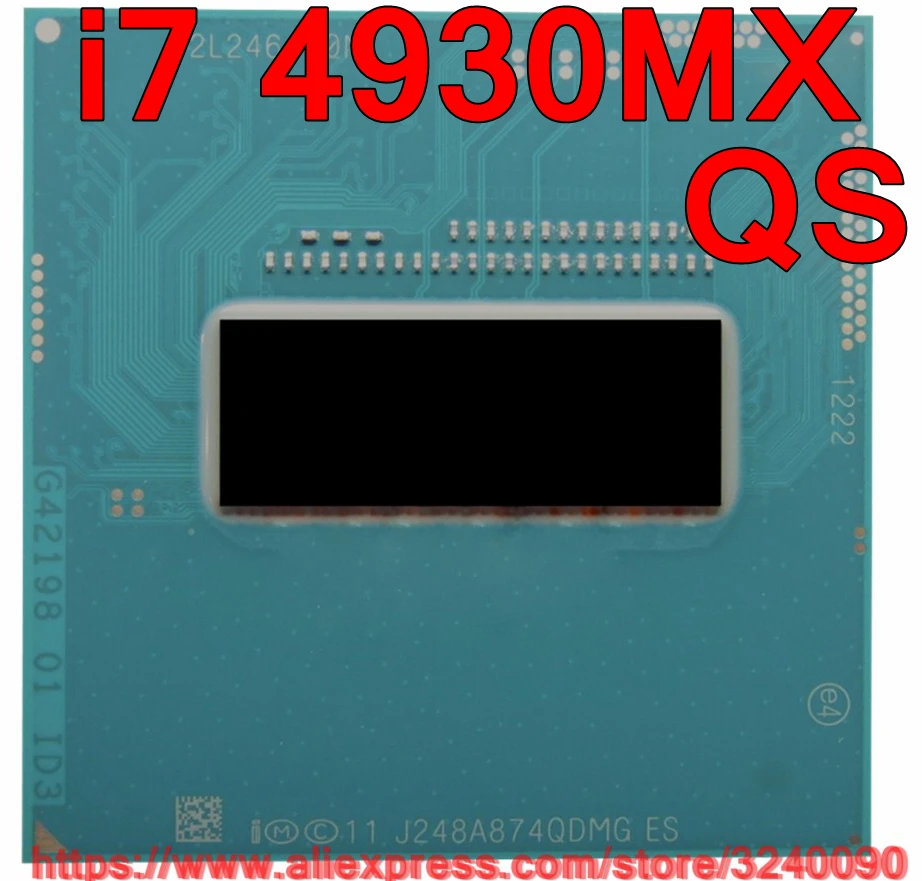 Оригинальный процессор lntel Core i7 4930mx QS QDMG ЦП (кэш-память 8M/3 0 ГГц-3 9